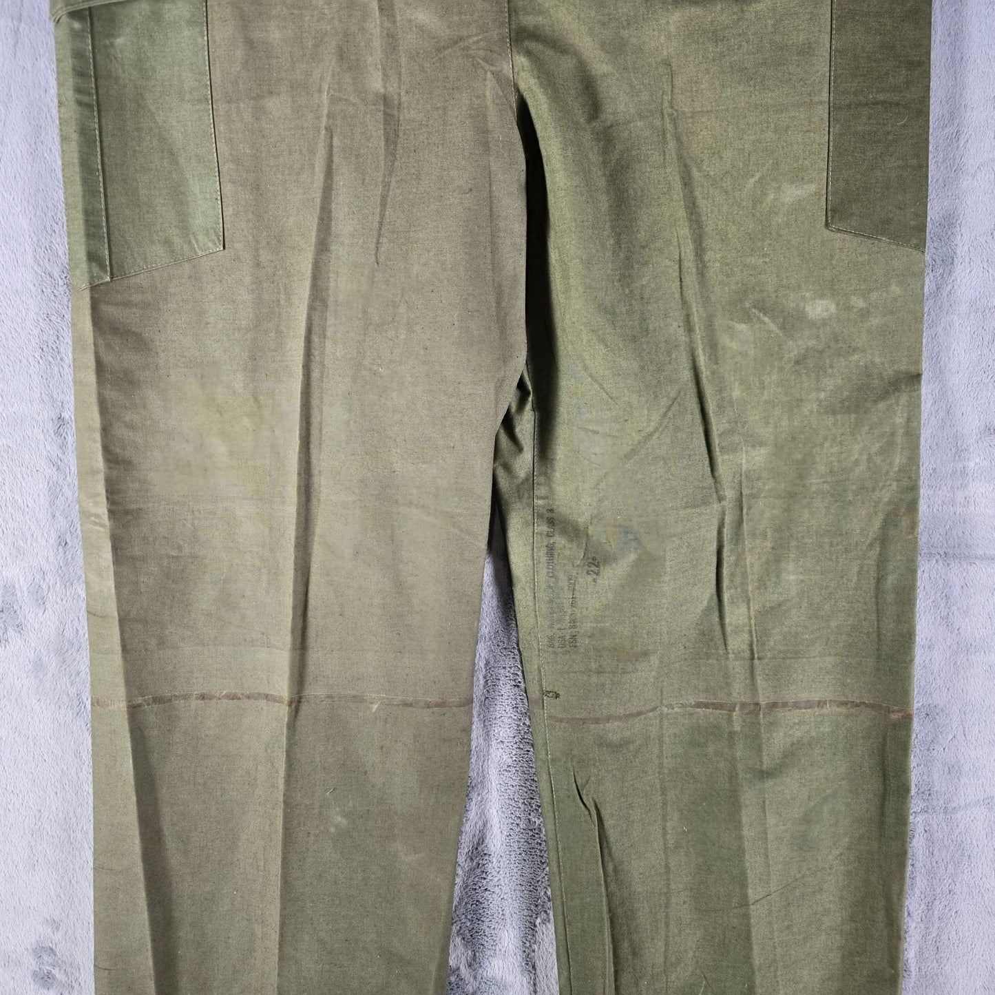 RARE Vintage 1960s U.S. Army Vietnam War DIY Class 3 Waterproof Wet Bag Pants -40x29