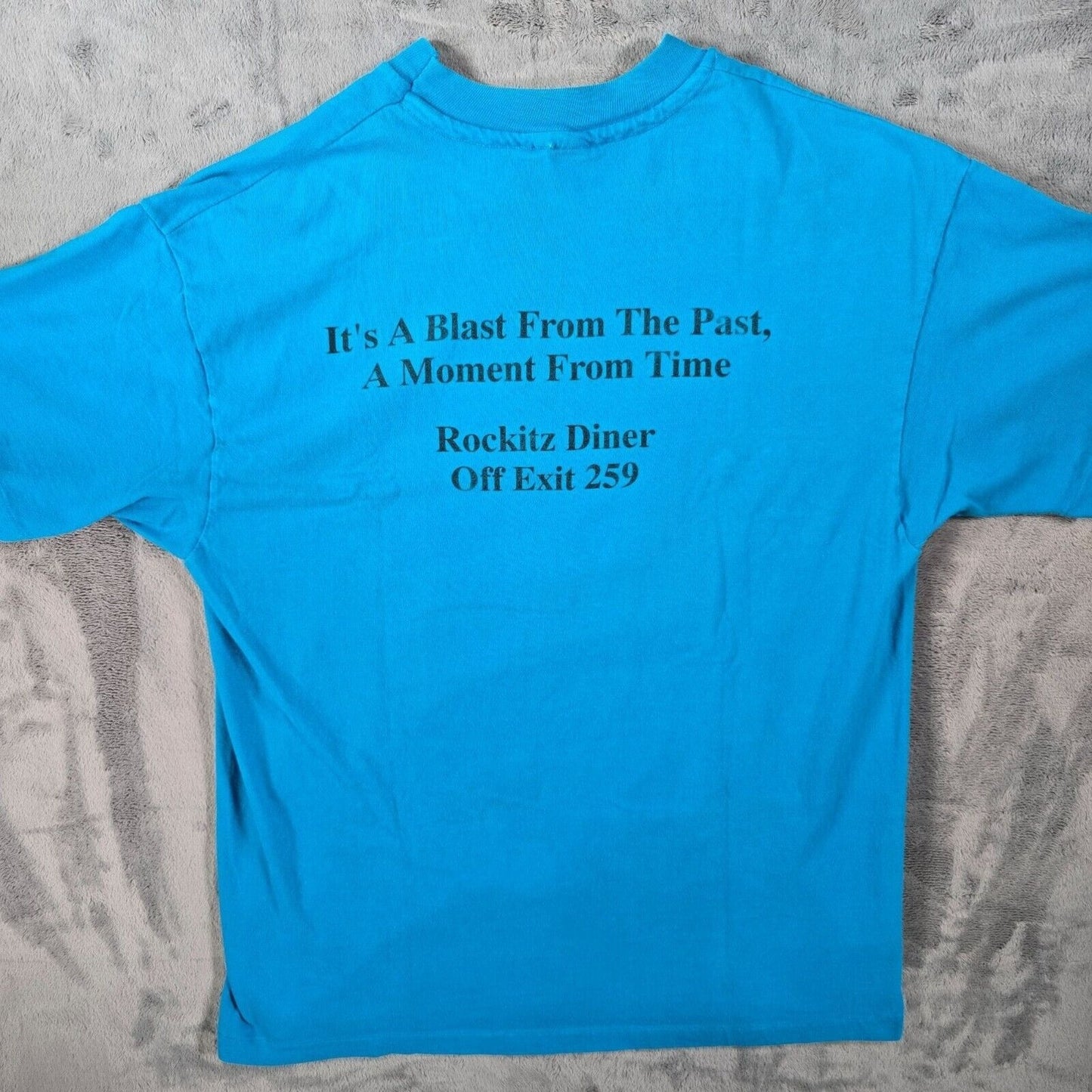 Vintage 90s Single Stitch Rockitz Diner West Liberty, Iowa Graphic T-Shirt (M/L)