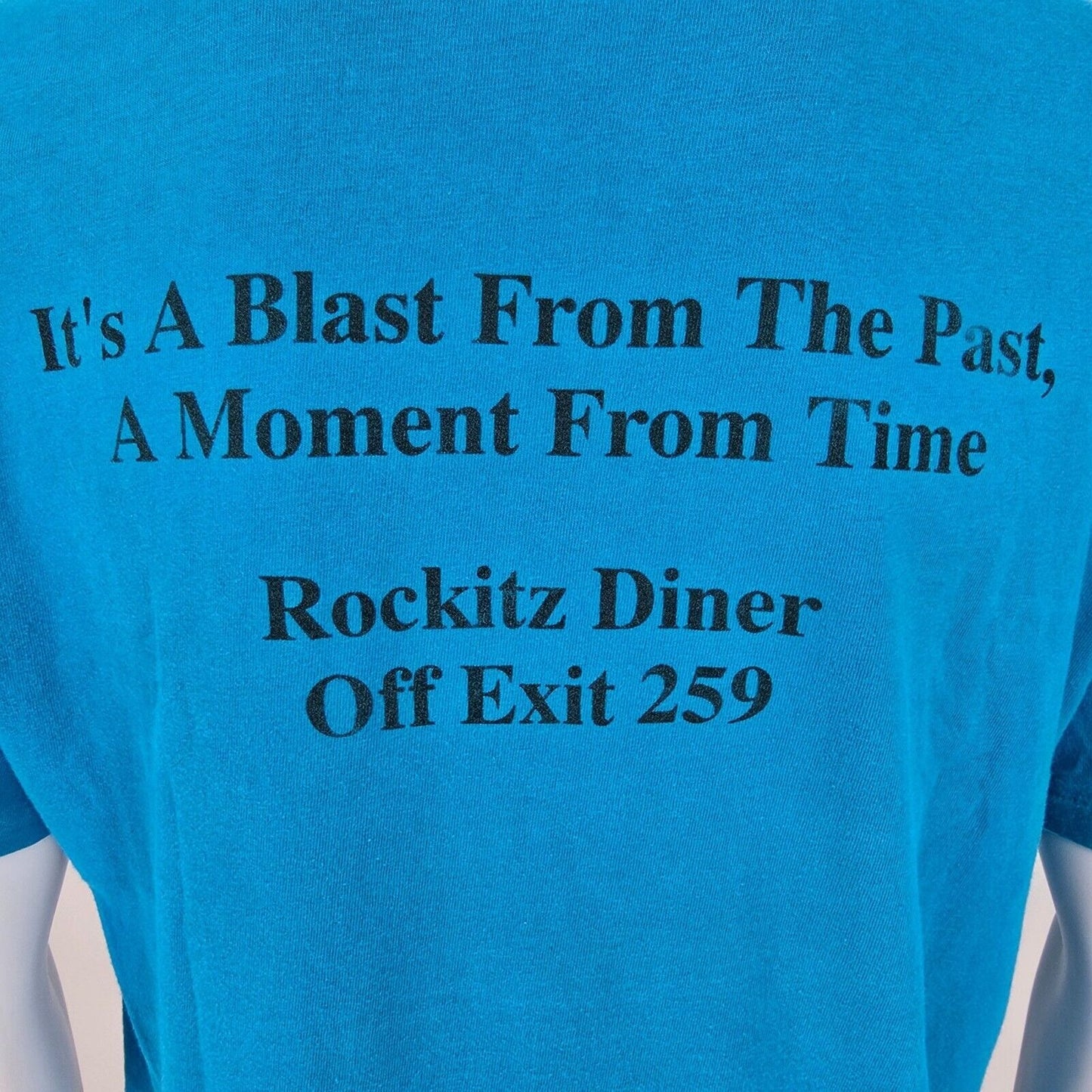 Vintage 90s Single Stitch Rockitz Diner West Liberty, Iowa Graphic T-Shirt (M/L)