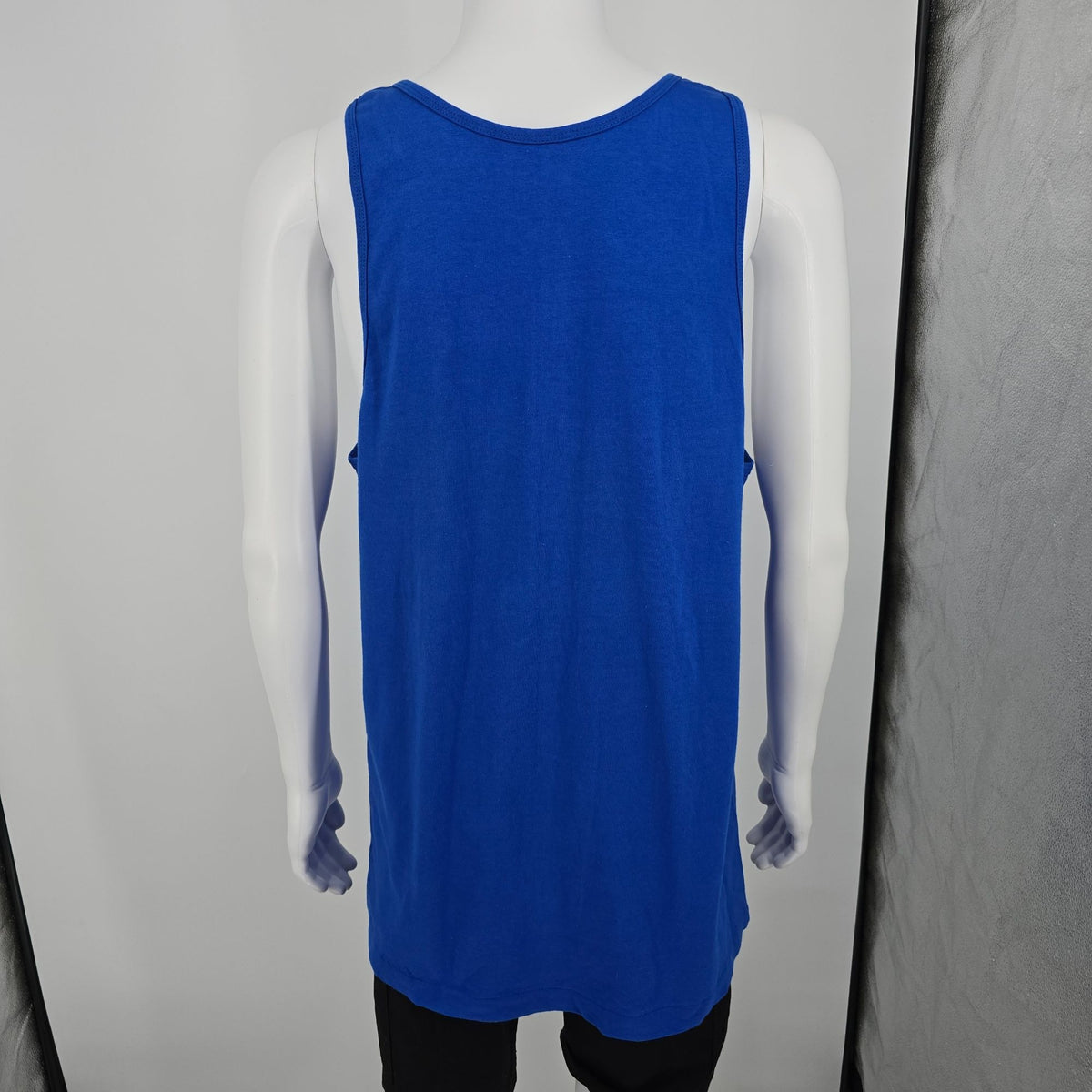 Vintage 1990s Fruit of the Loom "Navy" Royal Blue Made in USA Tank Top (L)