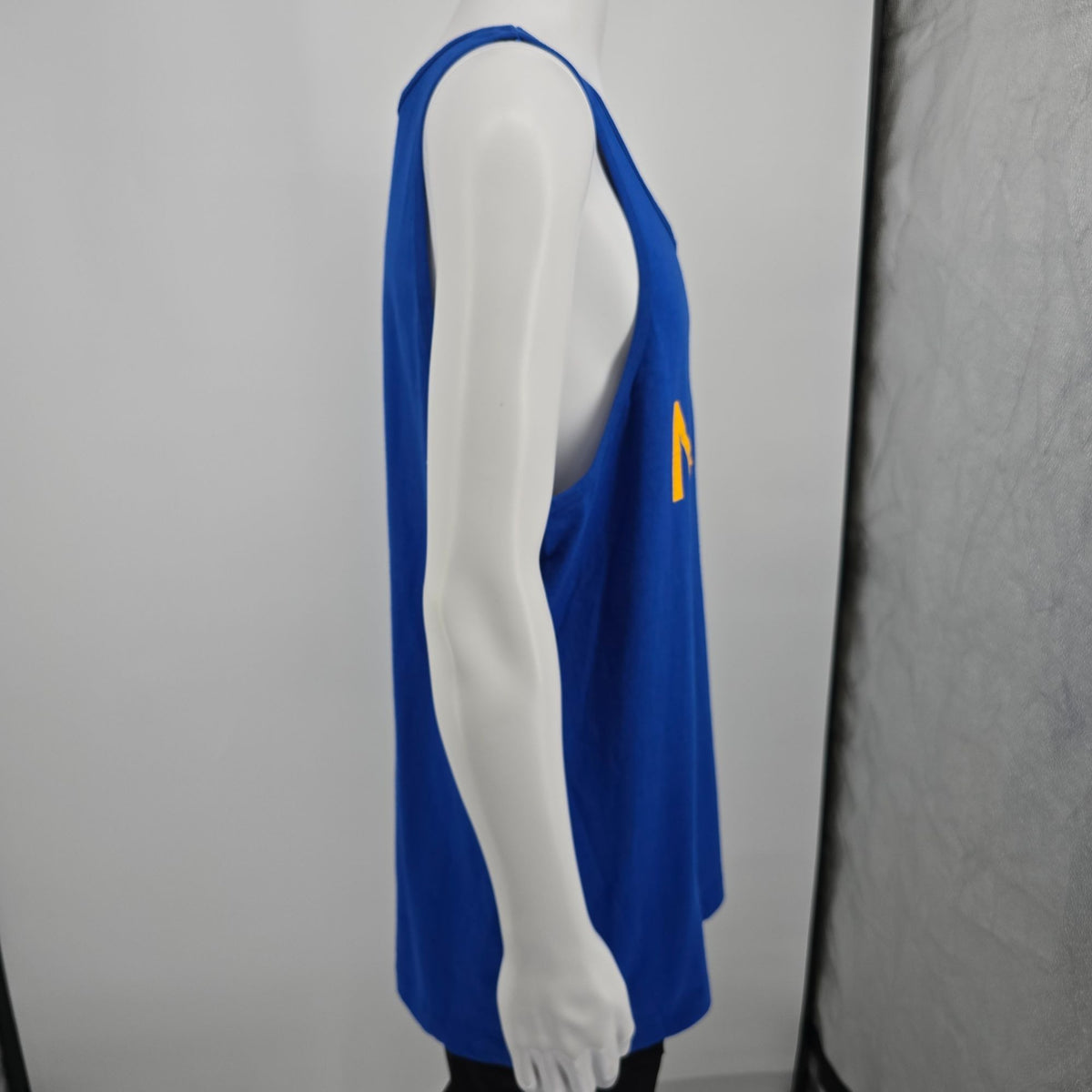 Vintage 1990s Fruit of the Loom "Navy" Royal Blue Made in USA Tank Top (L)