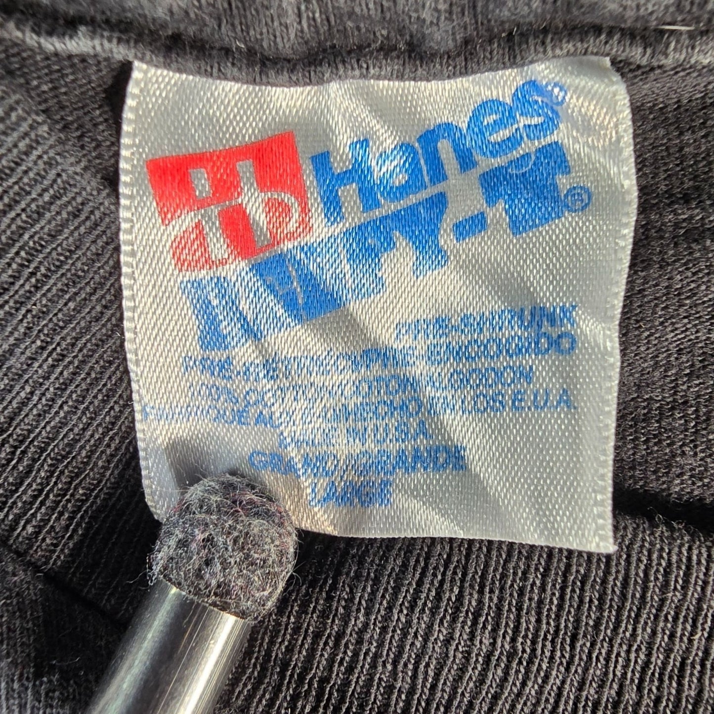 Vintage 1990s Hanes Beefy-T Klamath Falls Oregon Wagon Wheel Graphic T-Shirt (L)