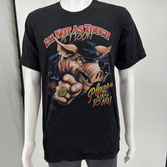 Teenage Stepdad "I'm Not As Tough as I Look Please Be Nice to Me" T-Shirt (XL)