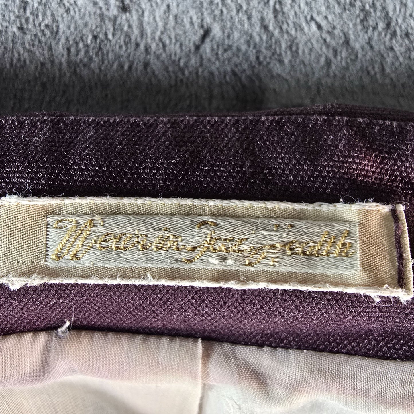 Vintage 1960s Misty Harbor Women's Plum Double-Breasted Mod Trench Coat (12p/L)