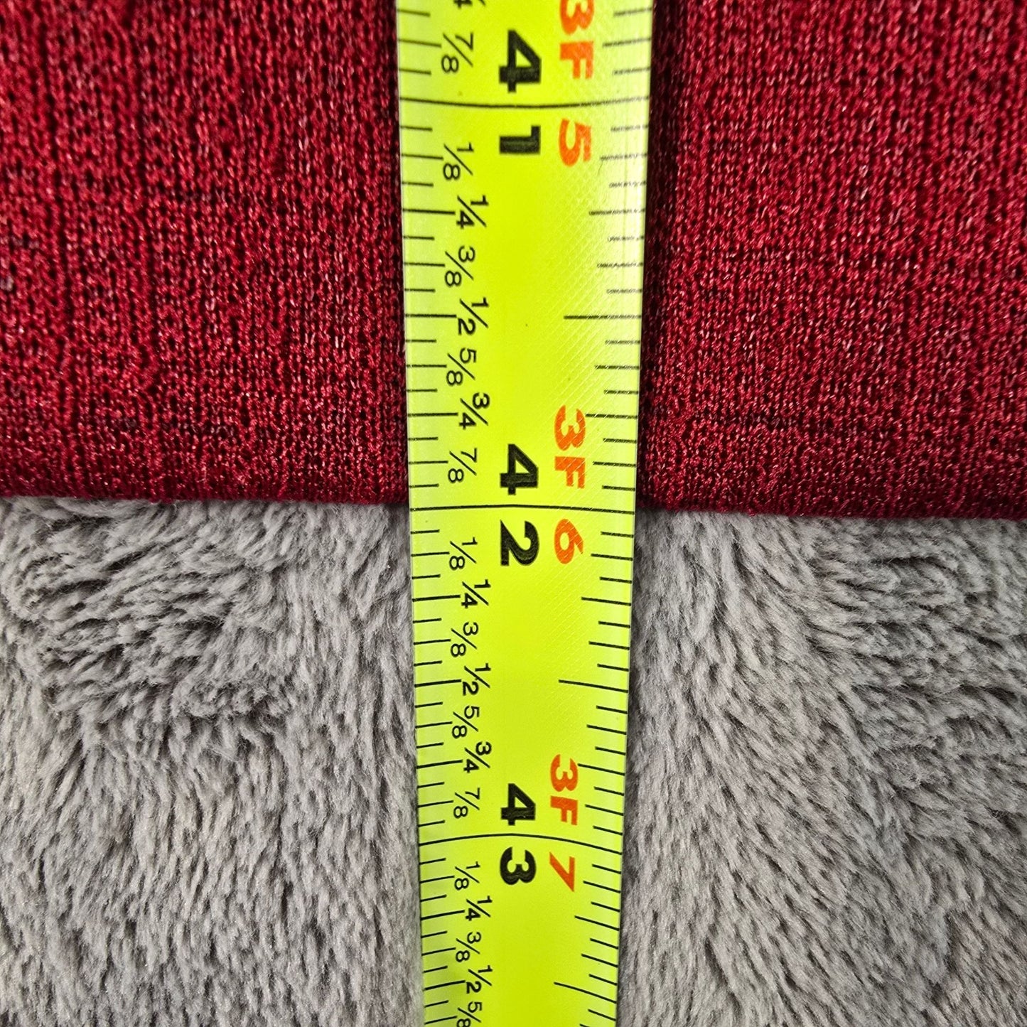 Vintage 1970s Burgundy Textured Long Sleeve Back Zip A-Line Midi Dress (M/L)