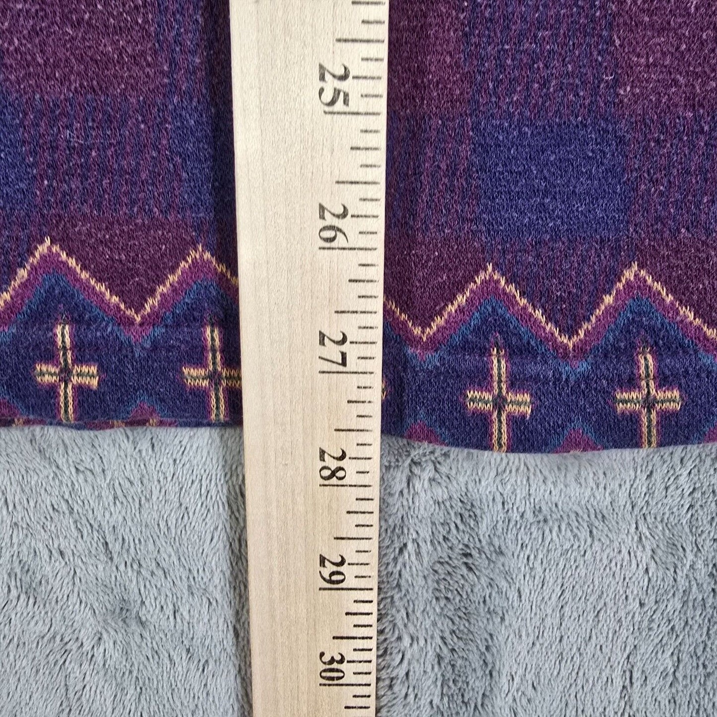 Vintage 1990s Guess Classics Aztec Pattern Long Sleeve Knit Polo (Large)