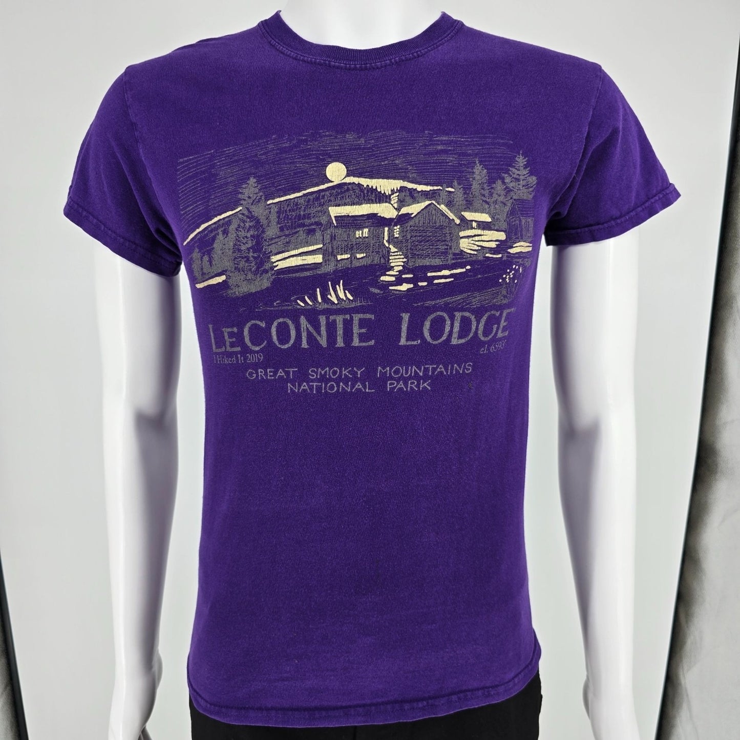 2019 Great Smoky Mountains National Park LeConte Lodge Purple T-Shirt (S) *Fair
