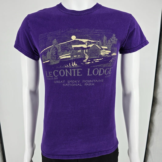 2019 Great Smoky Mountains National Park LeConte Lodge Purple T-Shirt (S) *Fair