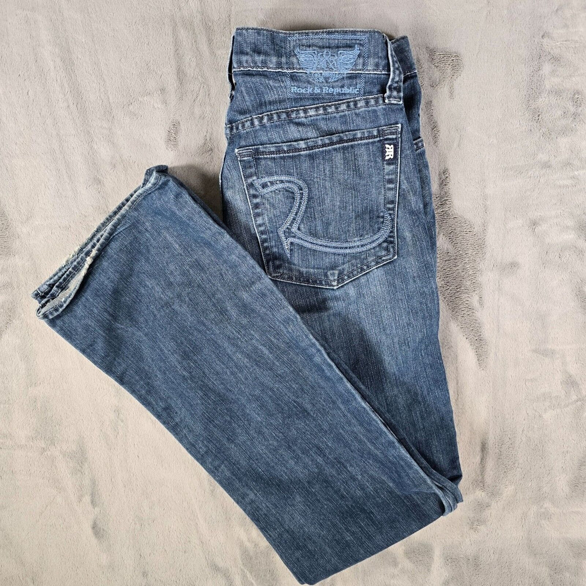 2000s Rock & Republic Los Angeles Made in USA Button Fly Jeans (32x34)