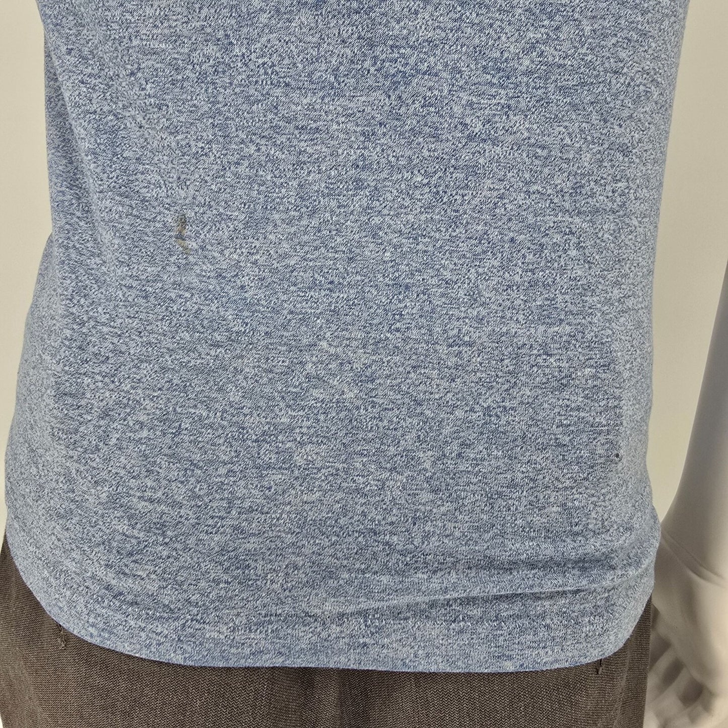 Vintage 1970s/1980s Worthington Industries Inc. Heather Blue Ringer T-Shirt (XS)