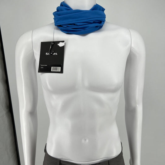 NWT Simms Unisex Outdoor 100% Polyester Lightweight Pacific Blue Neck Gaiter