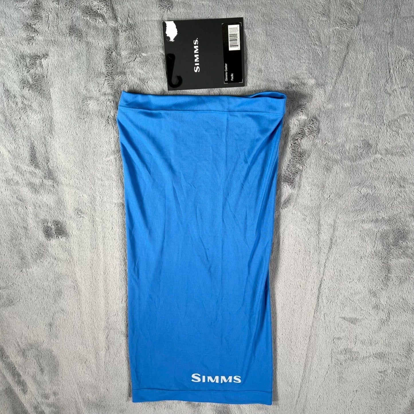 NWT Simms Unisex Outdoor 100% Polyester Lightweight Pacific Blue Neck Gaiter