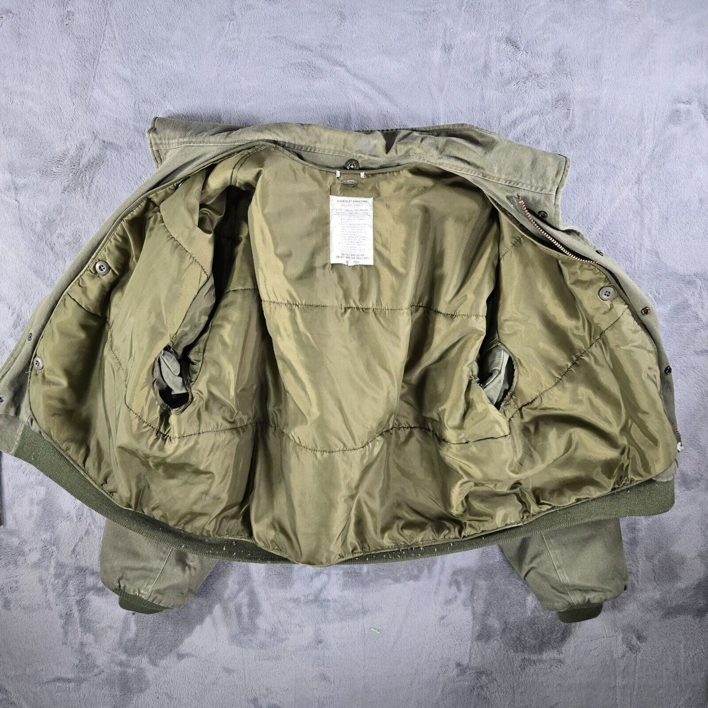 Vintage Spiewak & Sons Olive Green M90 Pilot Jacket w/ Detachable Lining (XL)