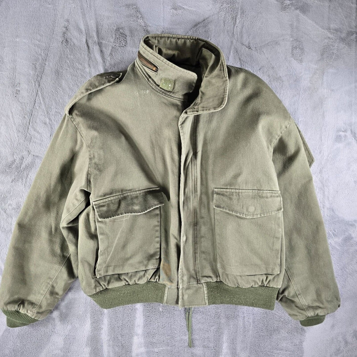 Vintage Spiewak & Sons Olive Green M90 Pilot Jacket w/ Detachable Lining (XL)