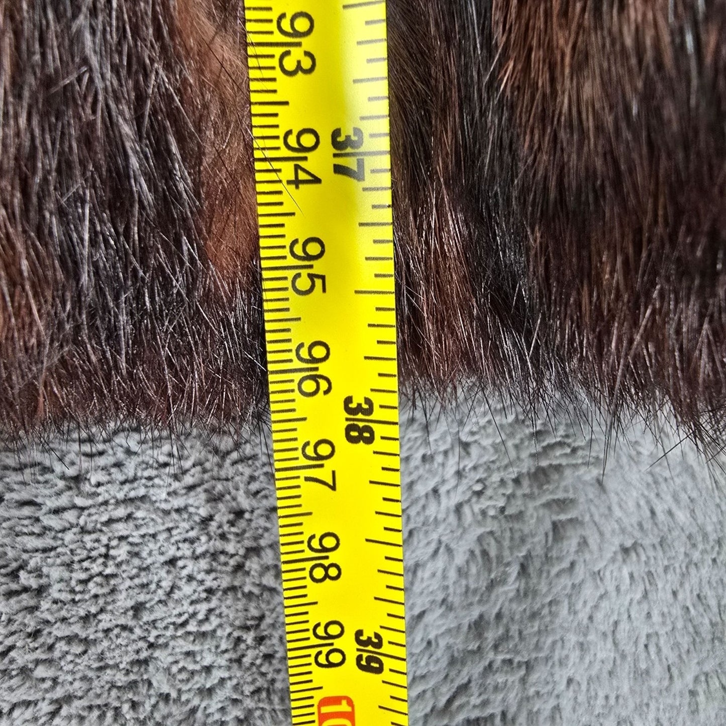 Damaged Vintage 1950s Mahogany Brown Mink? Fur Coat for Upcycling/Projects (XS)