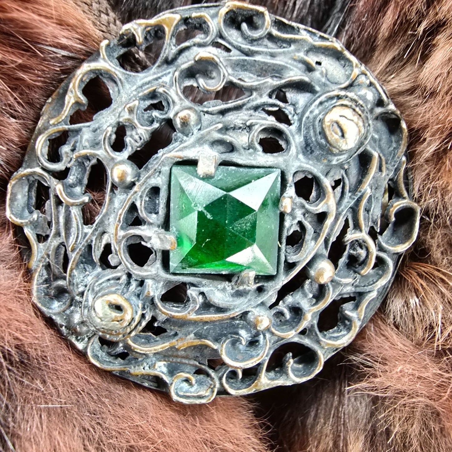 Damaged Vintage 1950s Mahogany Brown Mink? Fur Coat for Upcycling/Projects (XS)