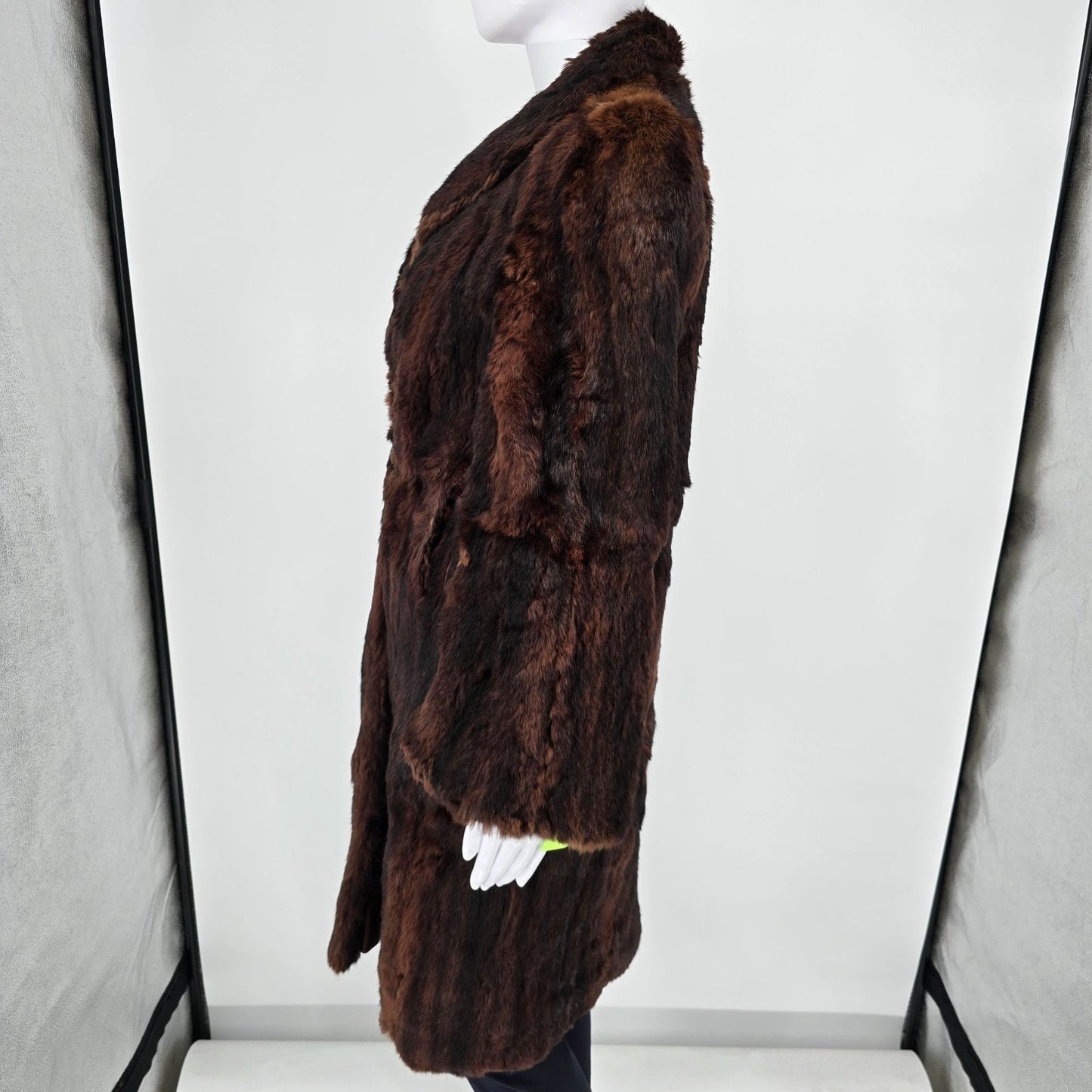 Damaged Vintage 1950s Mahogany Brown Mink? Fur Coat for Upcycling/Projects (XS)