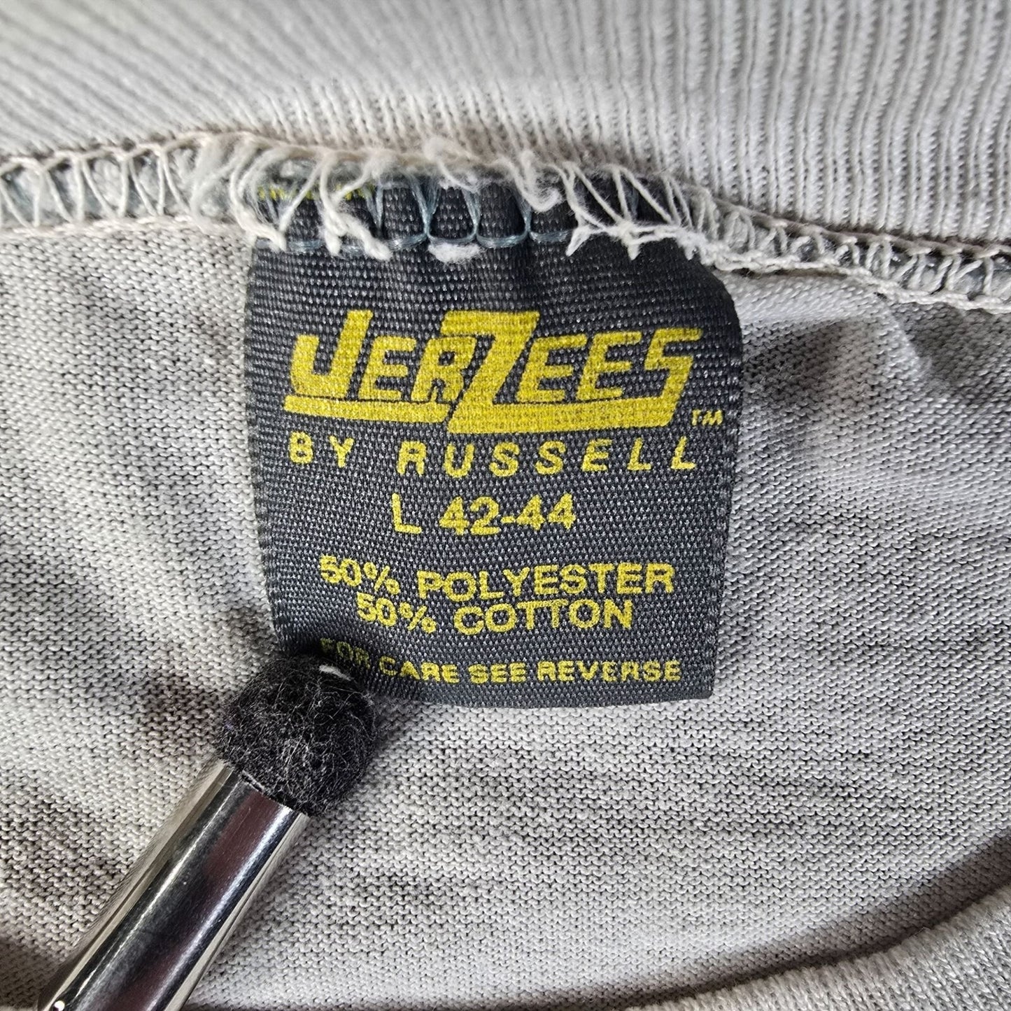 Vintage Distressed 1980s Jerzees "I Paddled the Allagash" Maine T-Shirt (L)