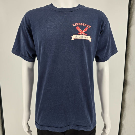 Vintage 1990s Lindbergh Eagles Renton, Washington "A. Olbera" T-Shirt (L)