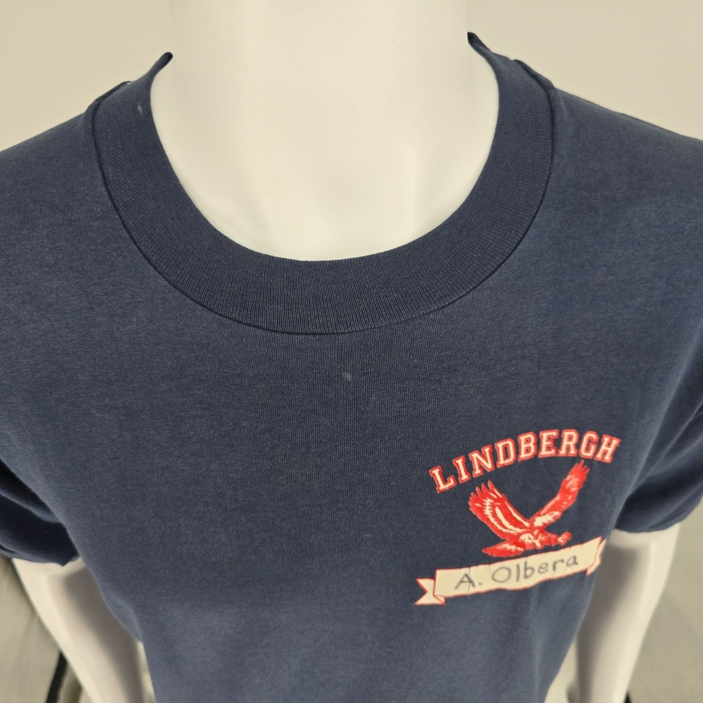 Vintage 1990s Lindbergh Eagles Renton, Washington "A. Olbera" T-Shirt (L)