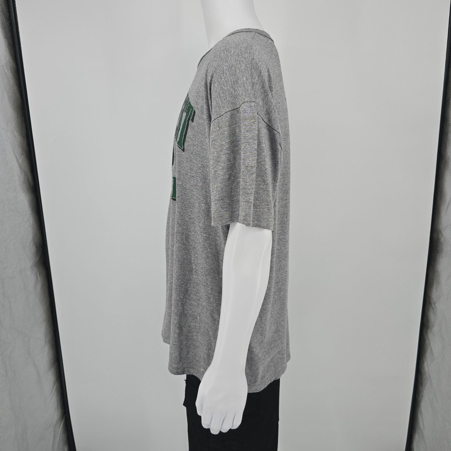 Vintage 1998 Russell Athletic Heather Gray Hillcrest Baseball T-Shirt (XXL)