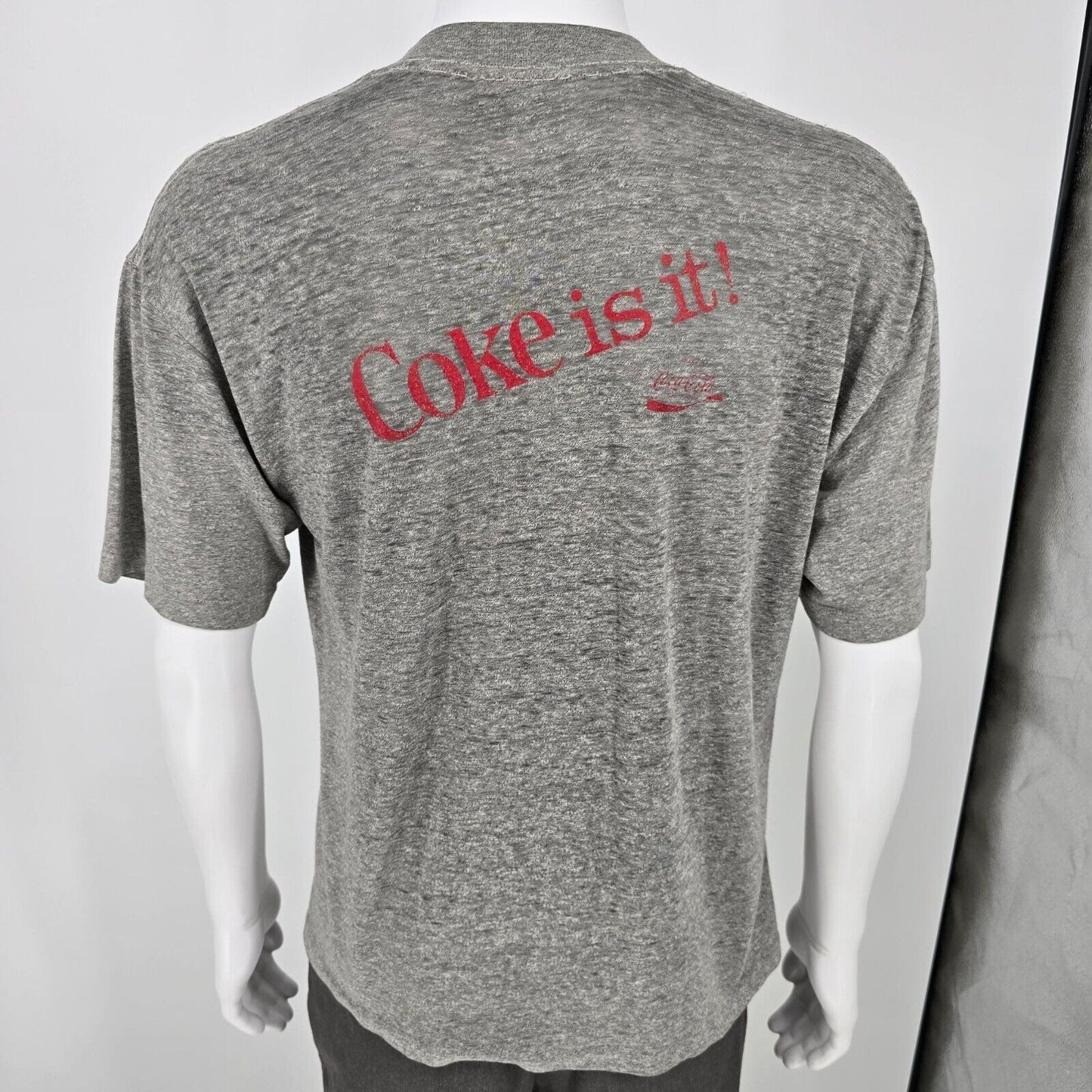 Vintage 1983 NCAA East Baseball Regionals Coca Cola "Coke Is It!" T-Shirt (L)