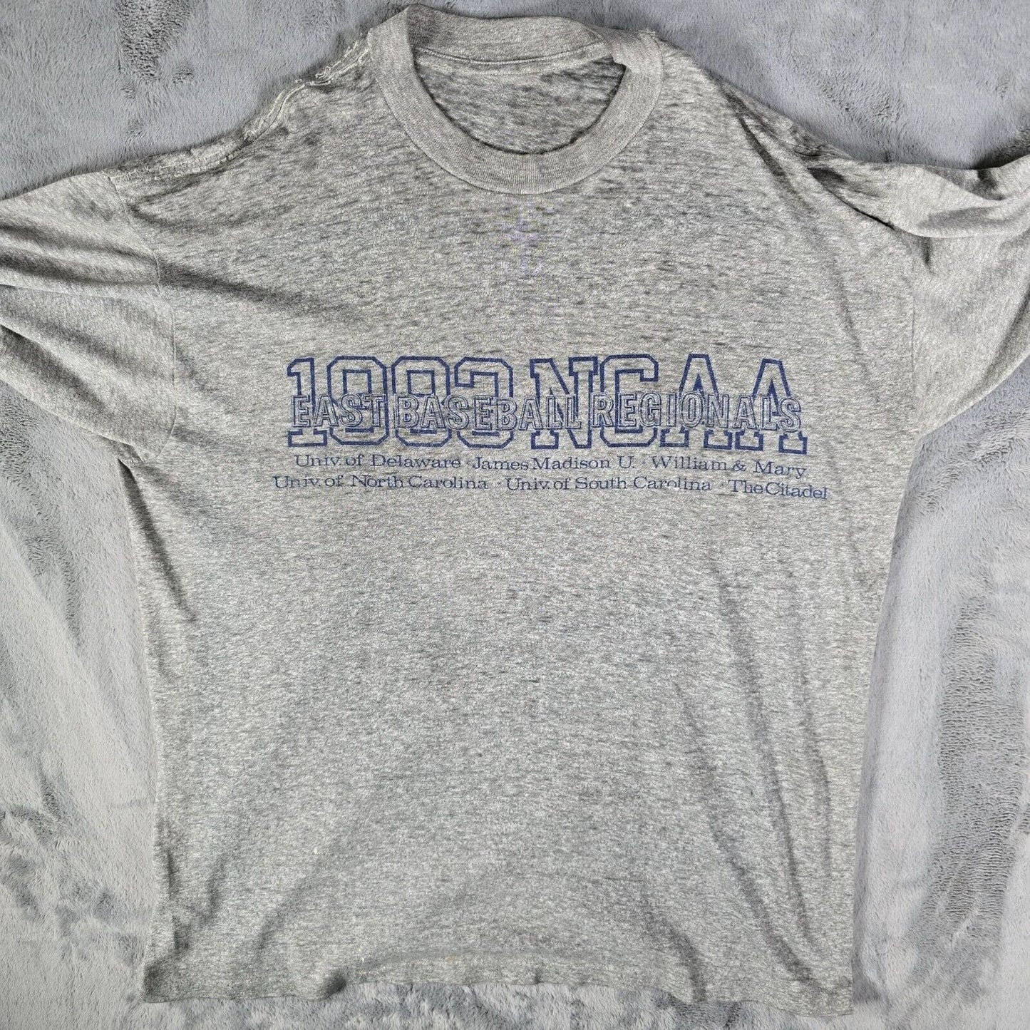 Vintage 1983 NCAA East Baseball Regionals Coca Cola "Coke Is It!" T-Shirt (L)