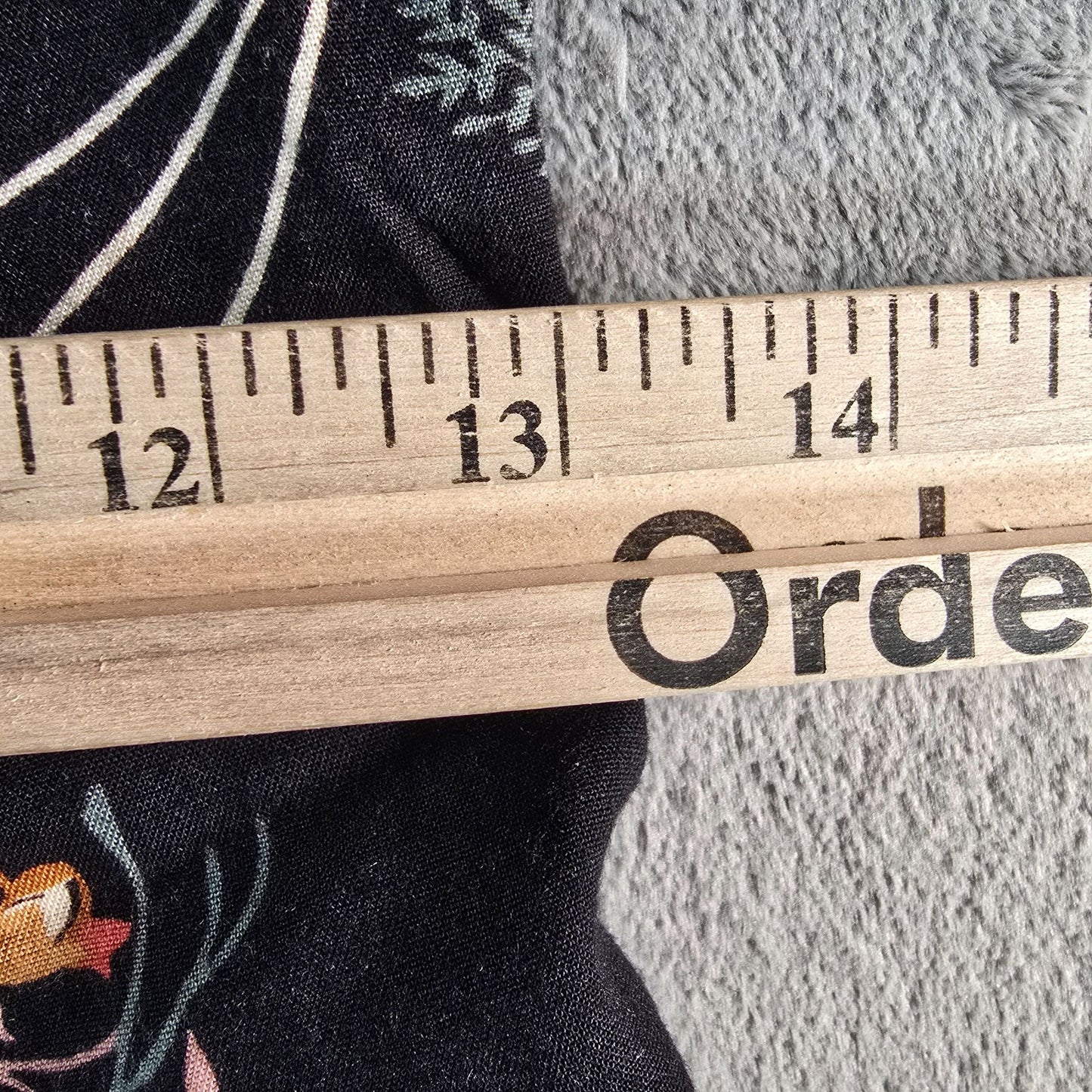 Vintage 1990s All That Jazz Black Floral Rayon Fit and Flare Mini Dress (S)