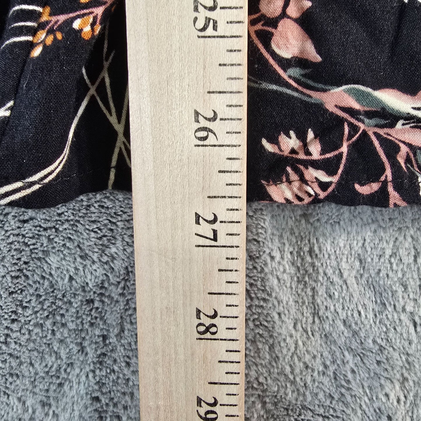 Vintage 1990s All That Jazz Black Floral Rayon Fit and Flare Mini Dress (S)