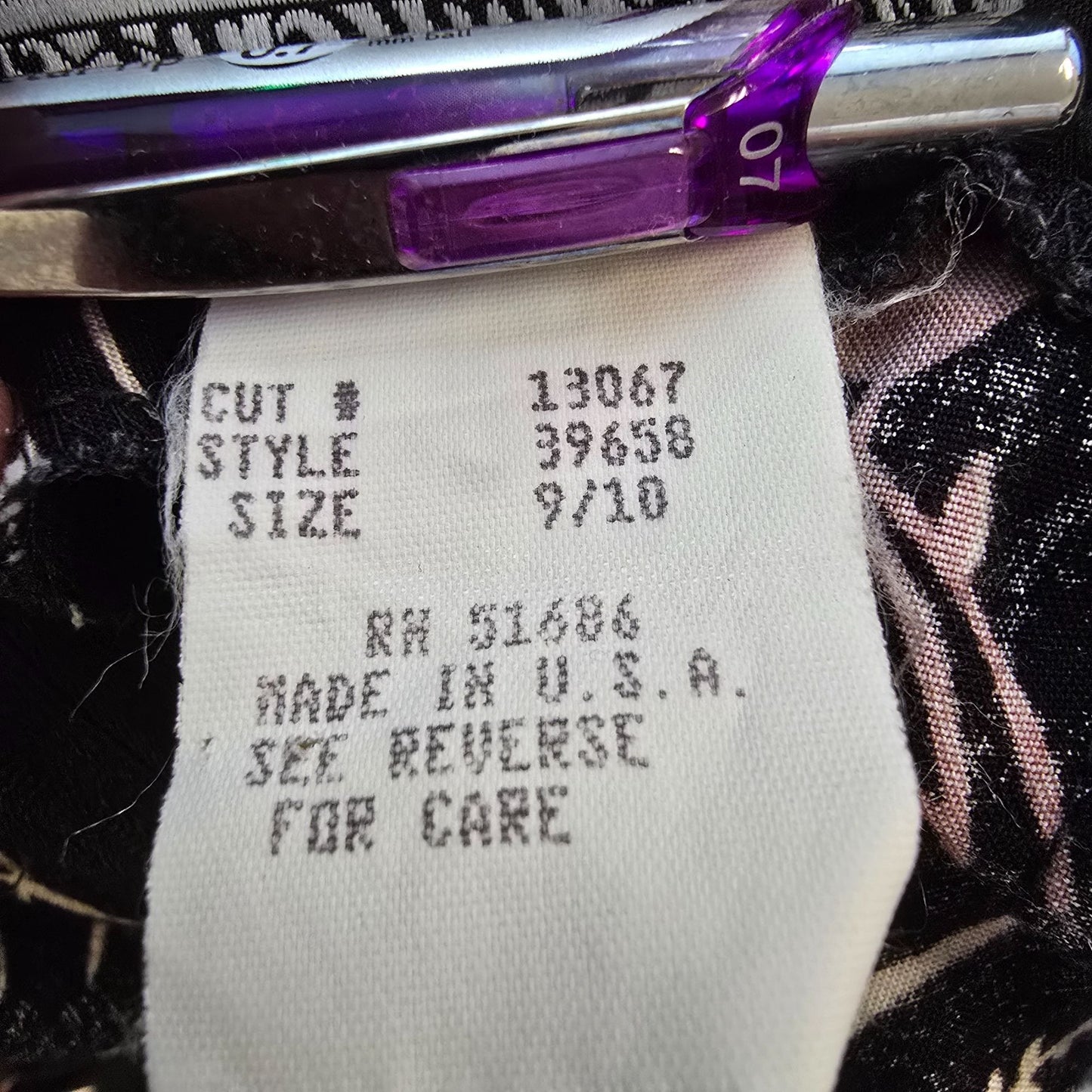 Vintage 1990s All That Jazz Black Floral Rayon Fit and Flare Mini Dress (S)