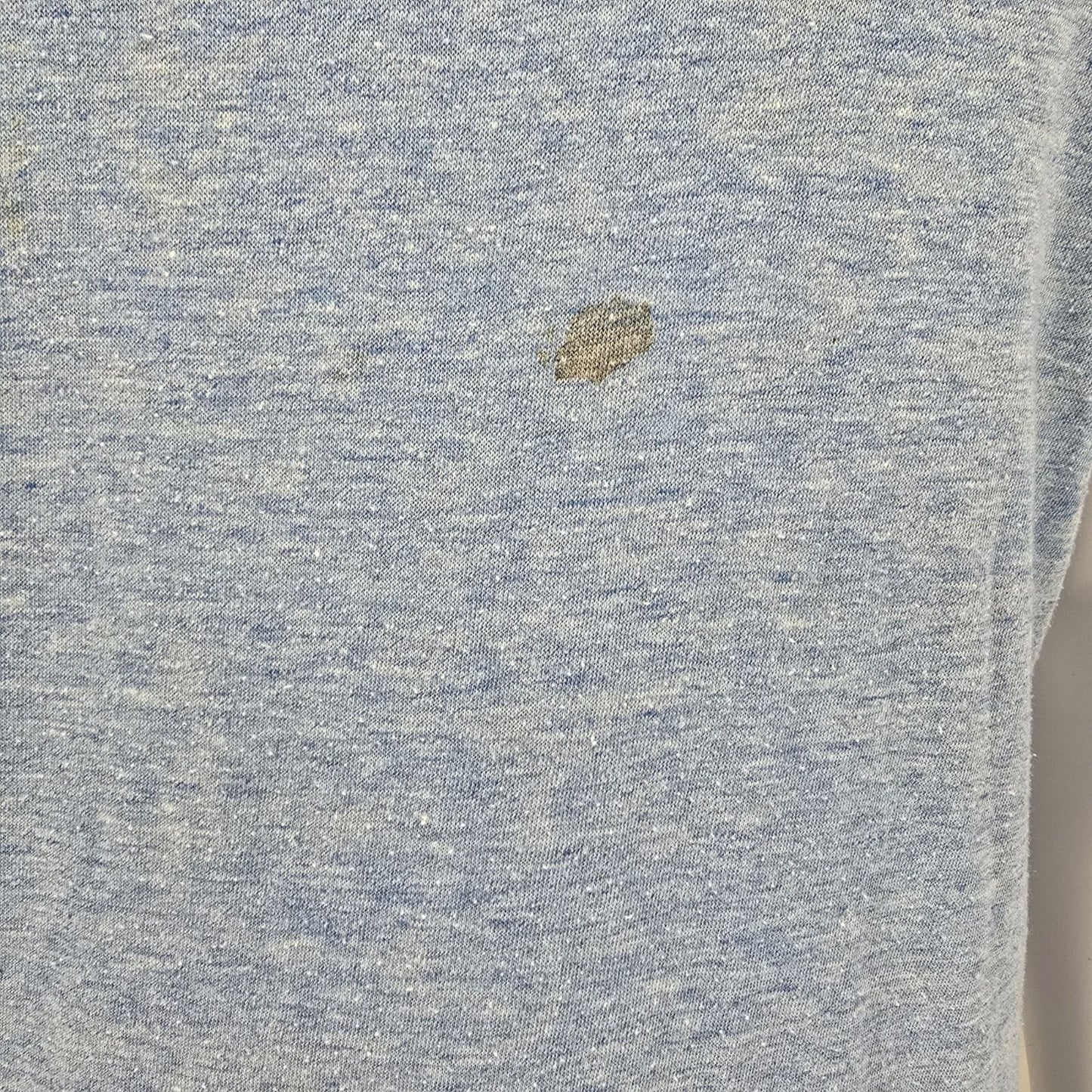 Vintage Late 1970s Early 1980s Hershey, PA Blue Heathered Ringer T-Shirt (L)