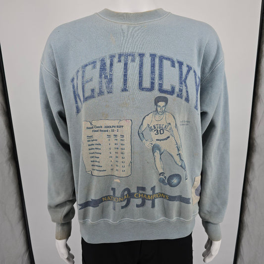 Vintage 1990s College Basketball Kentucky 1951 National Champions Sweatshirt (L)