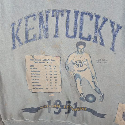 Vintage 1990s College Basketball Kentucky 1951 National Champions Sweatshirt (L)