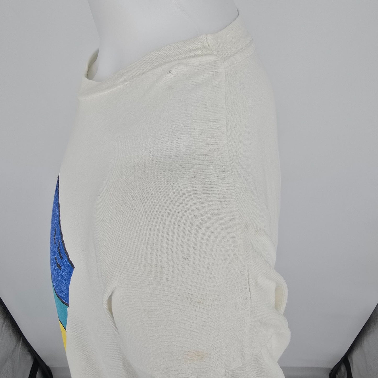 Vintage 1980s Deborah Sorrentino Lesbian Beach Scene Wearable Art T-Shirt XL/XXL
