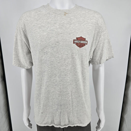 Distressed Vintage 2000s Harley-Davidson Atlantic City New Jersey T-Shirt (XL)