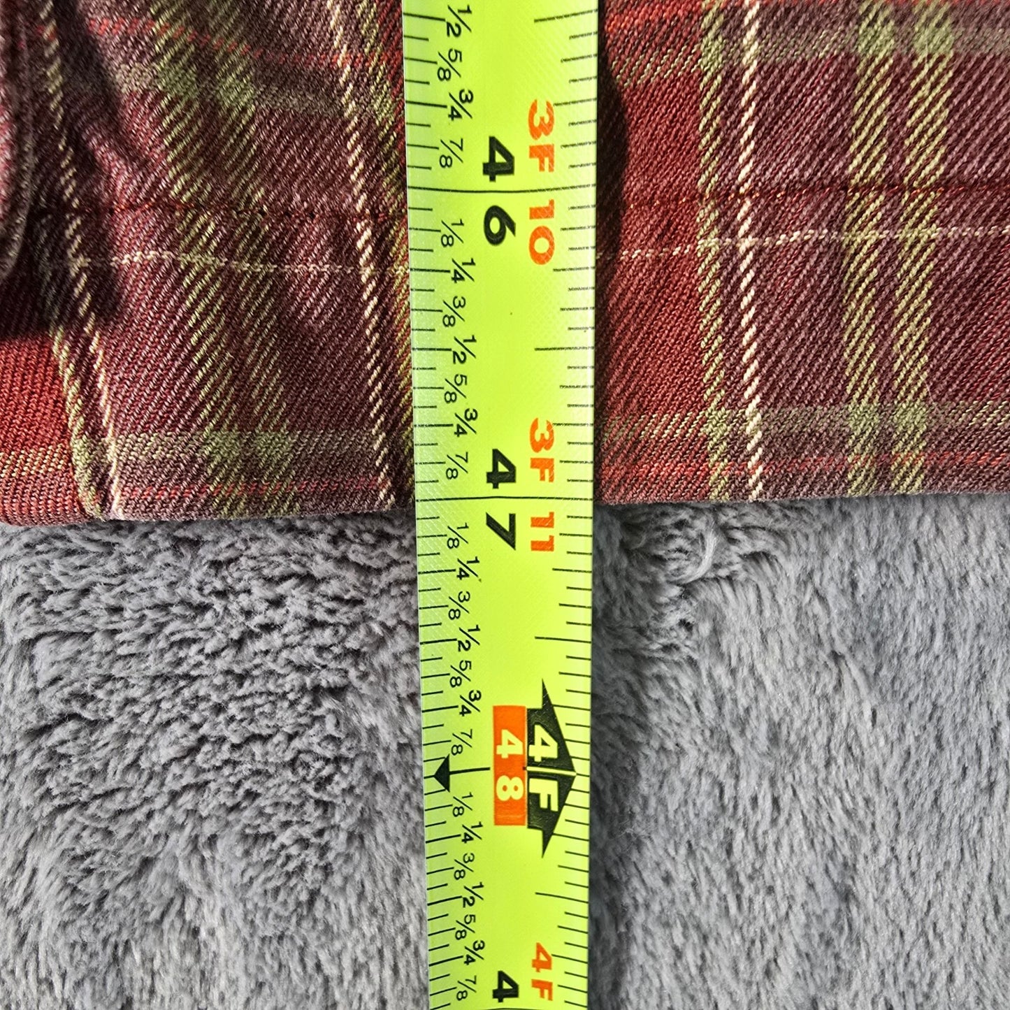 Vintage 1990s Plaid Long-Sleeve Button Front Grunge Shirt Dress (Size 12/L)