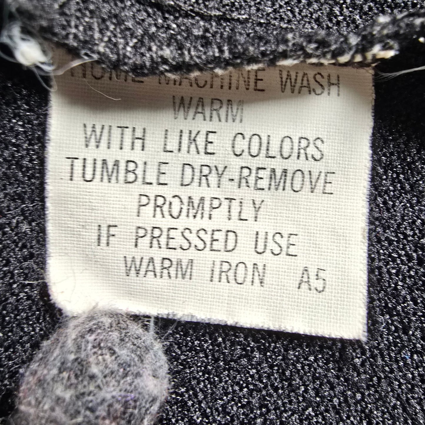 Vintage 1970s Arrow Carlton Crepe Black Rainbow Stitch Polyester Disco Shirt (M)