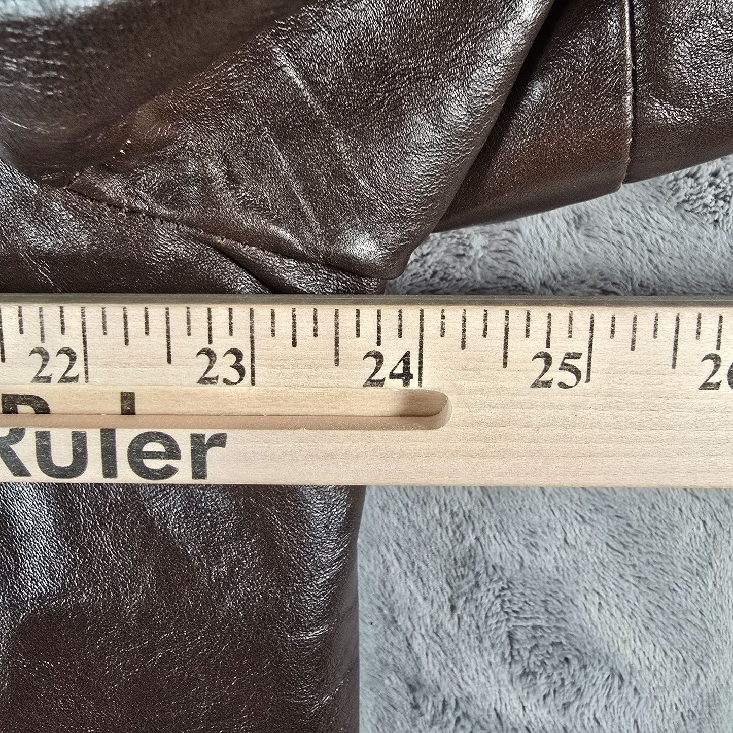 Vintage 1970s Montgomery Ward Men's Brown Leather Car Coat (Size 42/Large)