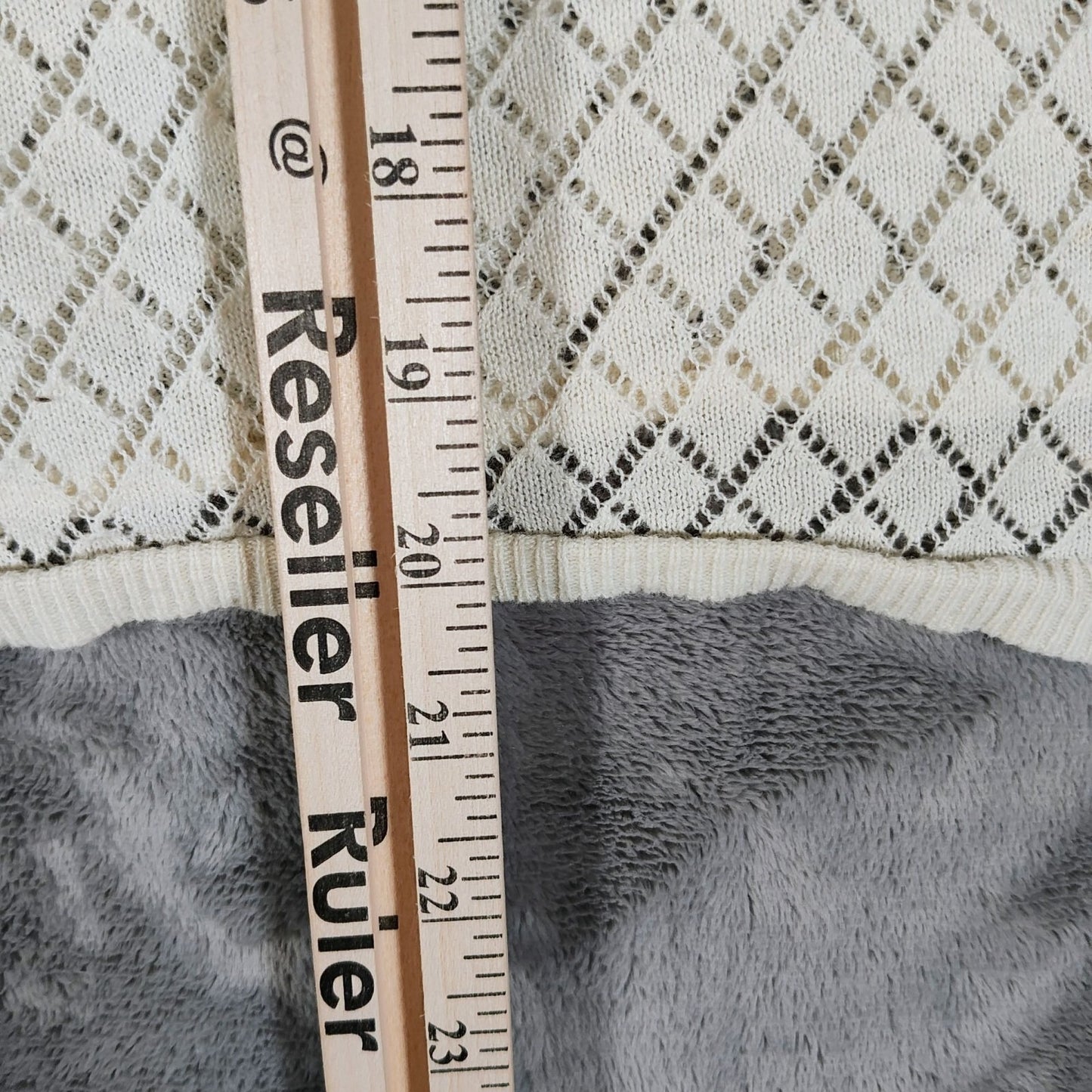 Ann Taylor Loft Petite Women's Cotton Open Knit Sweater Light Cream (XS) *Fair*