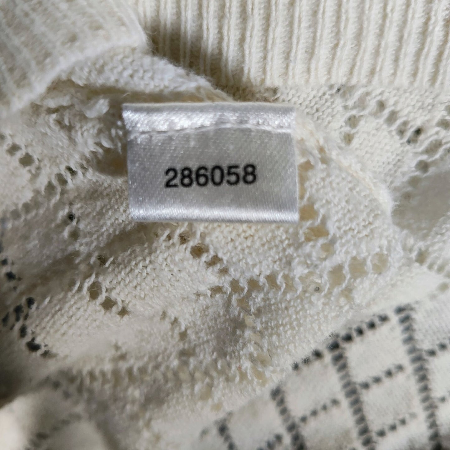 Ann Taylor Loft Petite Women's Cotton Open Knit Sweater Light Cream (XS) *Fair*
