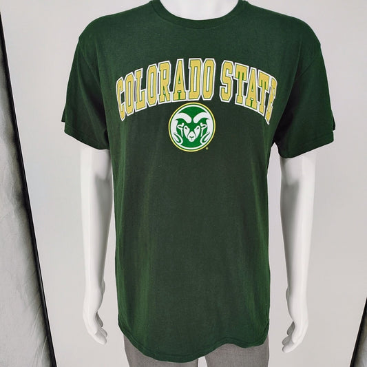 Fanatics Colorado State Rams Logo Green Graphic T-Shirt (Large)