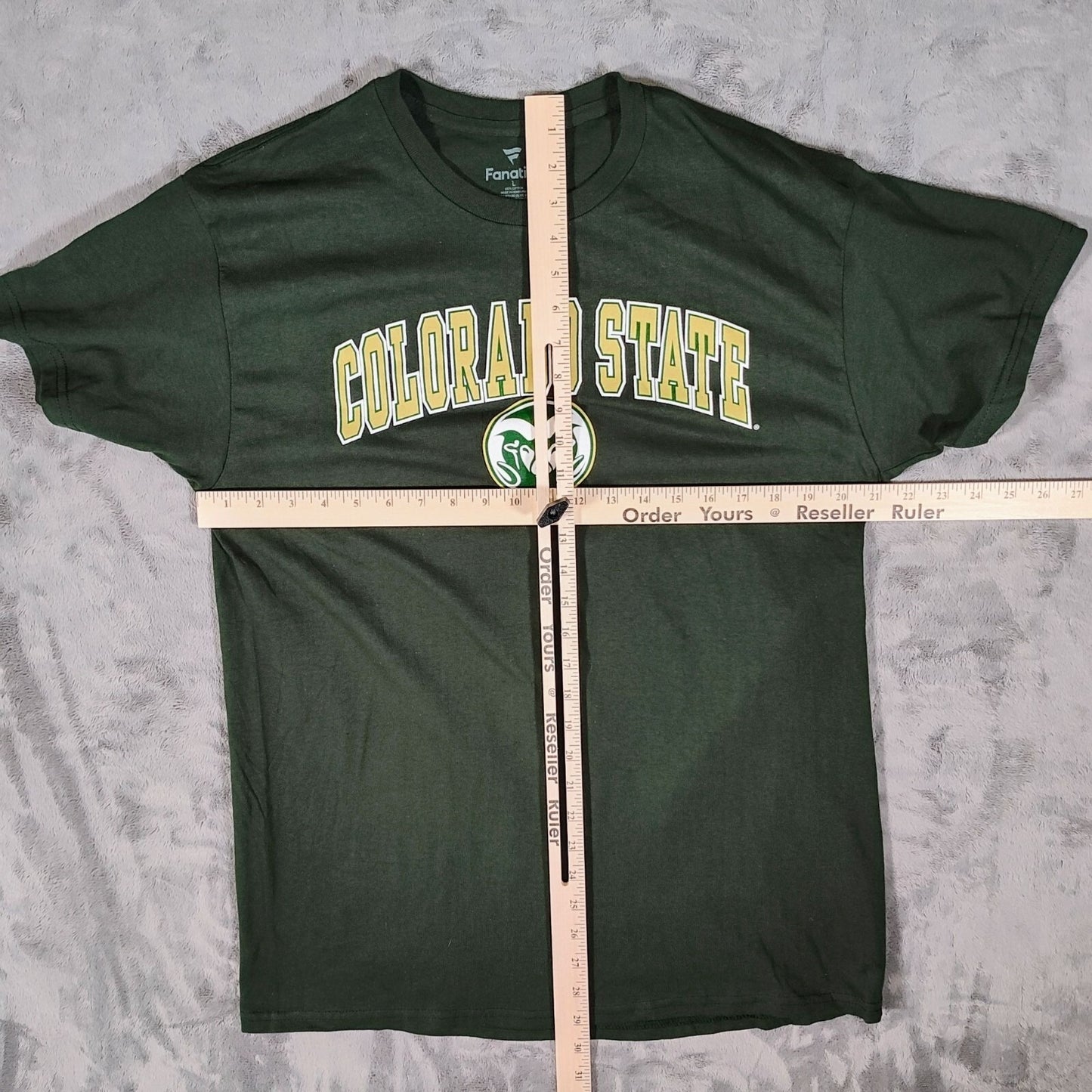 Fanatics Colorado State Rams Logo Green Graphic T-Shirt (Large)