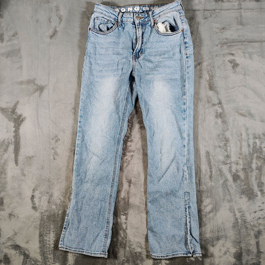 S.O.N.G. Women's Slim Flare Light Wash 27x27.5 Denim Blue Jeans (Size 4/27)