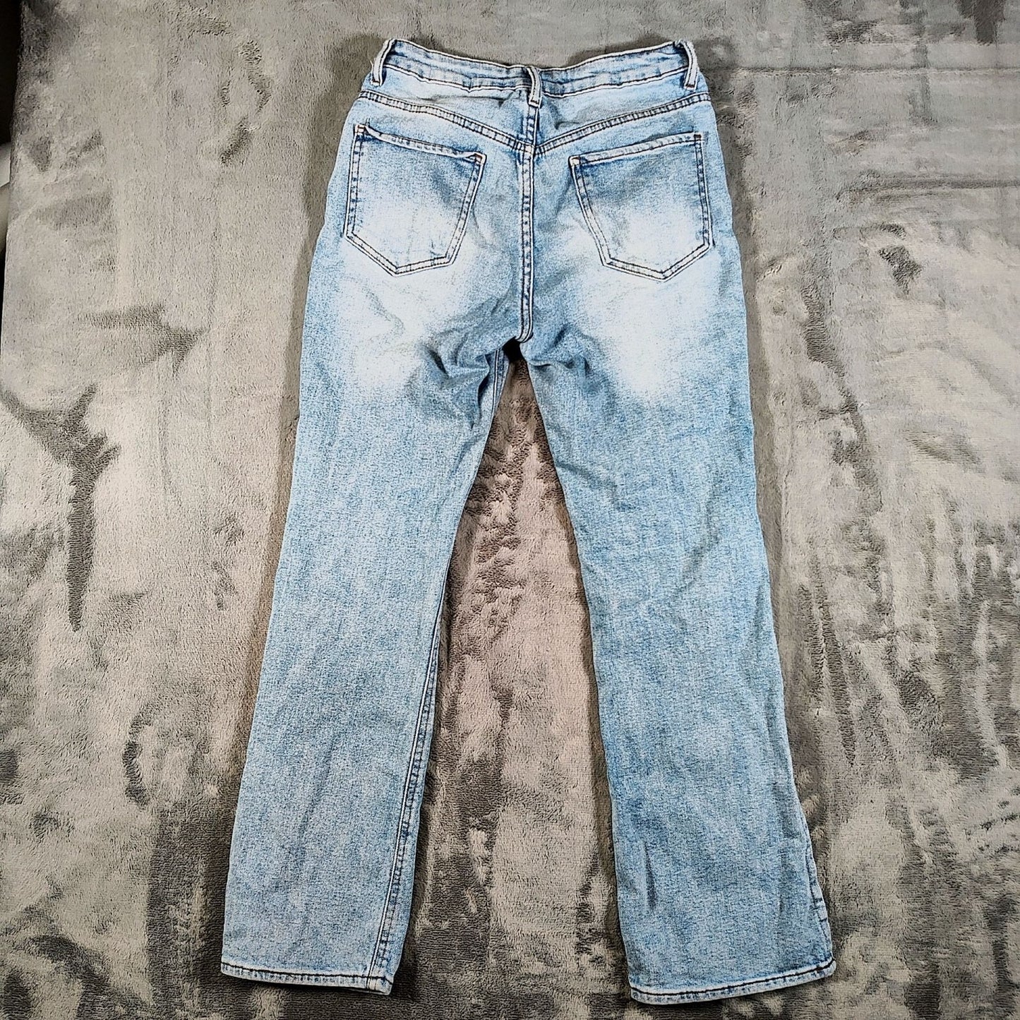 S.O.N.G. Women's Slim Flare Light Wash 27x27.5 Denim Blue Jeans (Size 4/27)