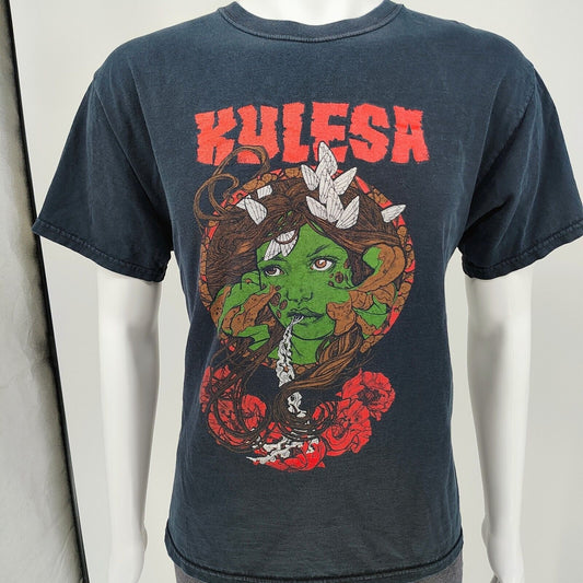 Rare Vintage 2000s Kylesa Sludge Metal Band Graphic T-Shirt (Large) *FLAW*