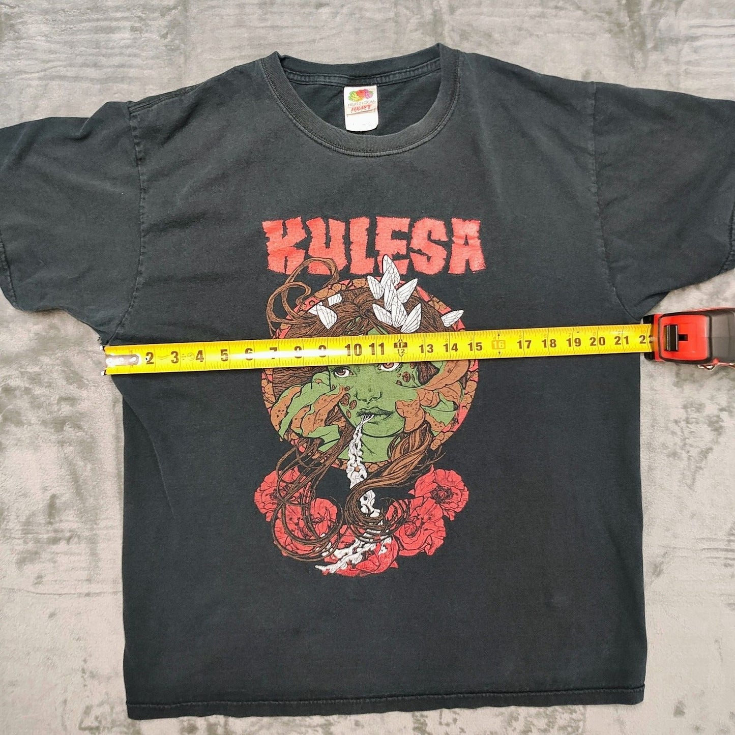 Rare Vintage 2000s Kylesa Sludge Metal Band Graphic T-Shirt (Large) *FLAW*