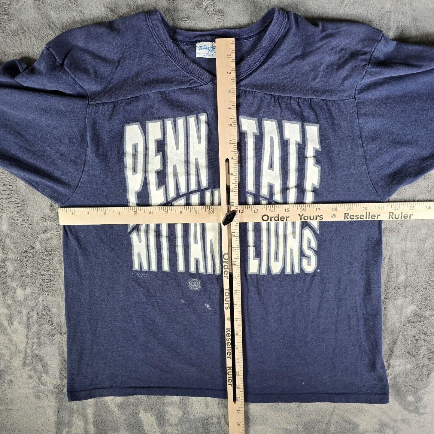 Vintage 1980s Tennessee Tee Penn State Nittany Lions Football Jersey T-Shirt (L)