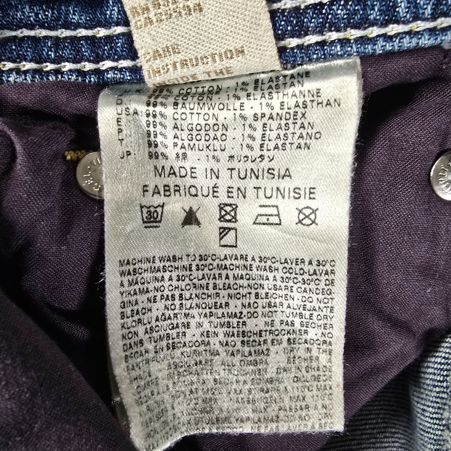 2010 Diesel Larkee Distressed Regular Straight Mens Stretch Denim Jeans (32x31)