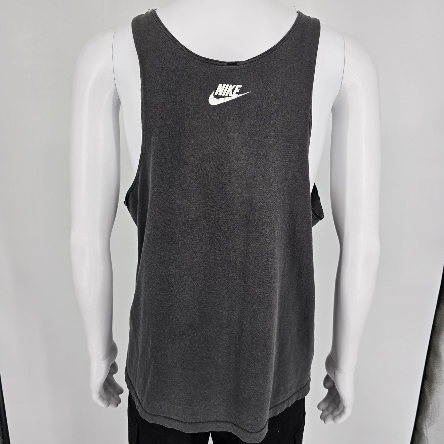 Vintage Early 1990s Nike Air Jordan Distressed Men's Jumpman Logo Tank Top (L)