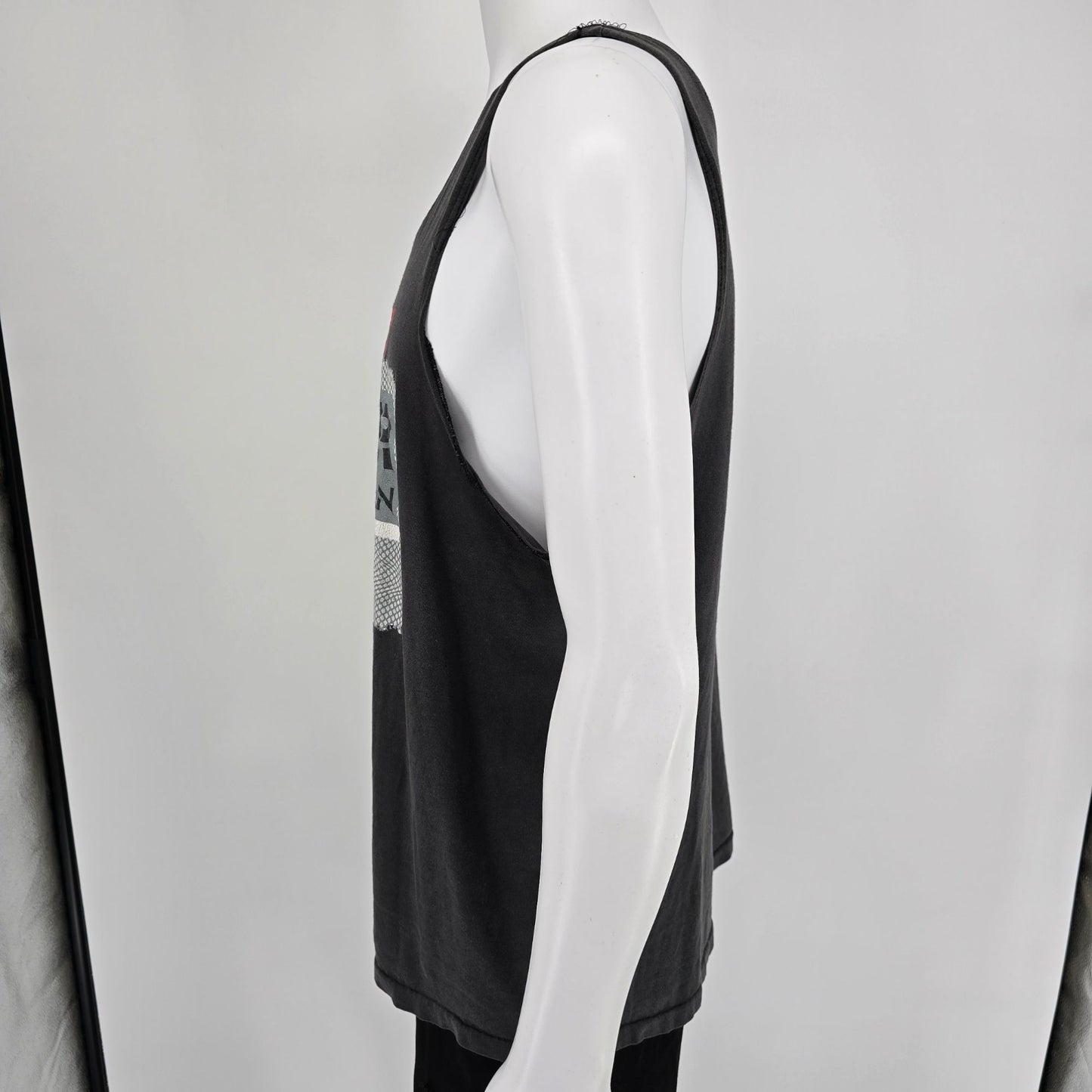 Vintage Early 1990s Nike Air Jordan Distressed Men's Jumpman Logo Tank Top (L)